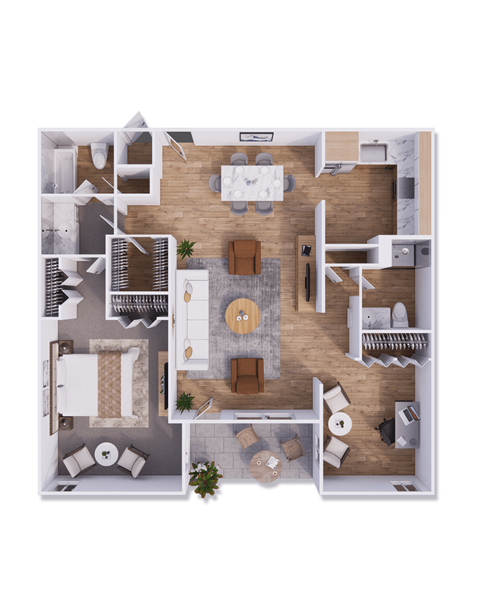 1 bed 1 bath 1022 square feet at Willow Creek, Missouri, 64114